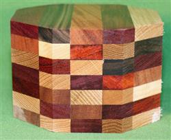 Bowl #432 - Crazy Eclectic Segmented Bowl Blank ~ 5" x 3 1/2" ~ $37.99